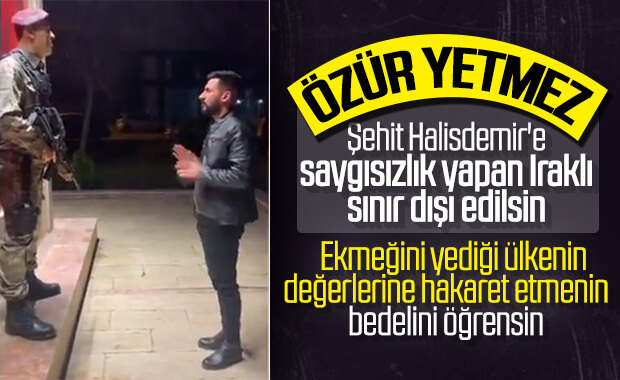 Ömer Halisdemir'in anıtına saygısızlık yapan Iraklı