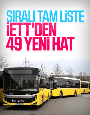 İstanbul'a 49 yeni hat