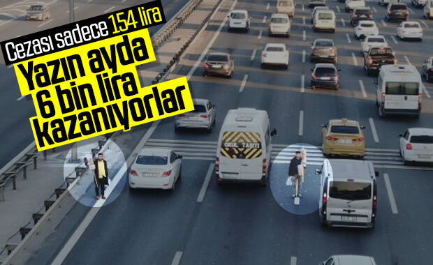 İstanbul'da trafikte satış yapan seyyarların kazancı
