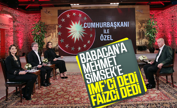 Erdoğan'dan Babacan ve Şimşek'e faiz göndermesi