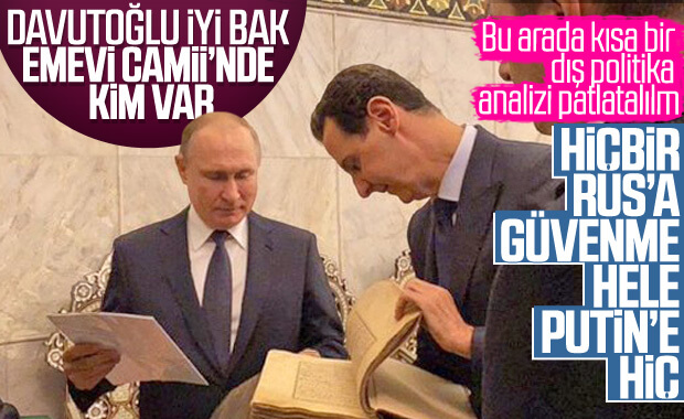 Putin ile Esad Emevi Camii'nde