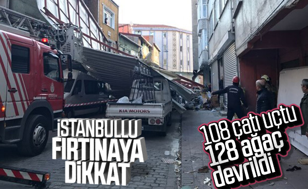 İBB, fırtınanın İstanbul'da yarattığı bilançoyu duyurdu