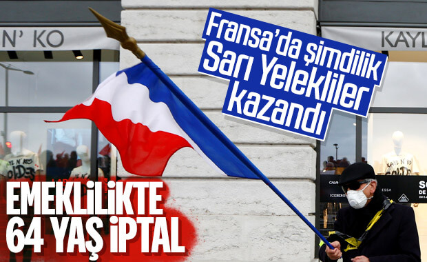 Fransa'da emeklilik reformunda 64 yaştan vazgeçildi