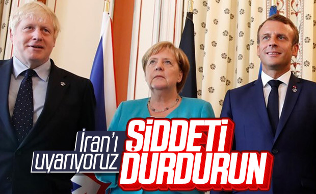 İngiltere, Almanya ve Fransa'dan İran'a ortak açıklama