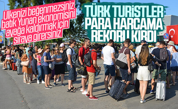 Türk turistler Yunanistan'da 136 milyon euro harcadı