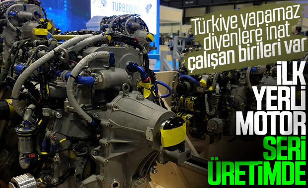 Türkiye'nin ilk yerli motoru seri üretimde