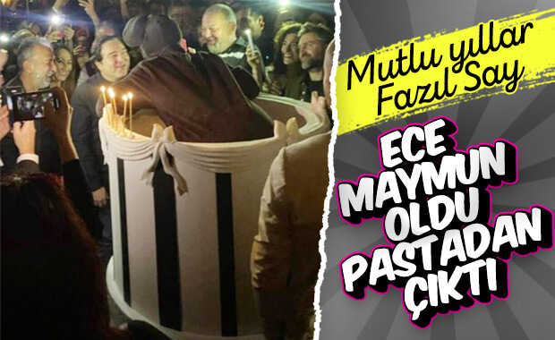 Fazıl Say'ın pastasından eşi çıktı