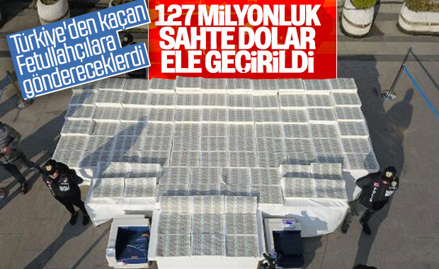 İstanbul'da operasyon: 127 milyon 500 bin sahte dolar