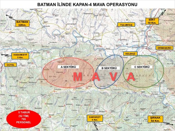 Batman'da Kapan-4 Mava Operasyonu başladı