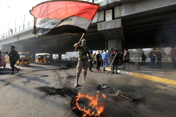 Bağdat'ta gösteriler devam ediyor