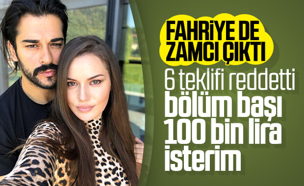 Fahriye Evcen zam yaptı