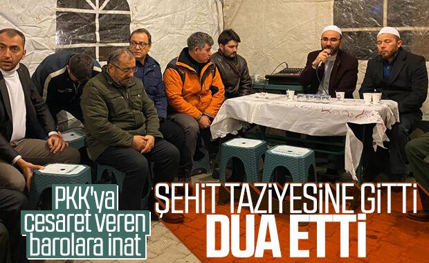 Metin Feyzioğlu'ndan şehit teğmenin ailesine taziye ziyareti