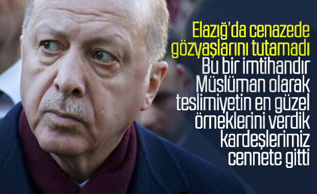 Cumhurbaşkanı Erdoğan, depremzedelerle buluştu