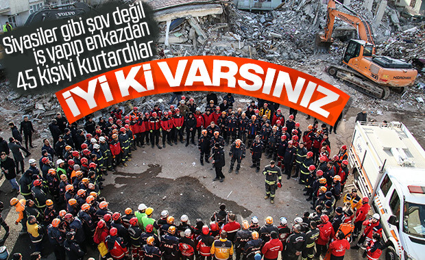 Kurtarma ekipleri vedalaştı