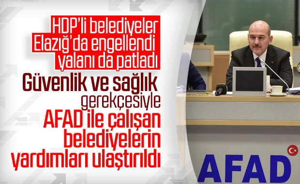 Bakan Soylu: AFAD ile iş birliği yapılan yardımları aldık