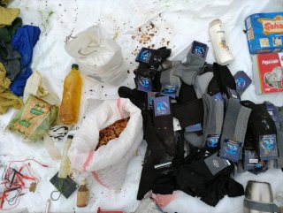 Bitlis'te PKK'lı teröristlere ait malzemeler bulundu