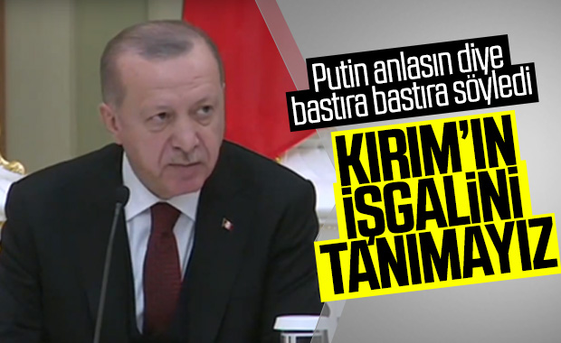 Erdoğan: Kırım'da yasa dışı ilhak var