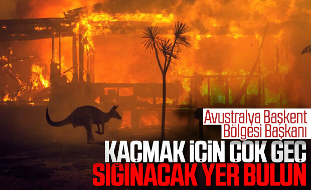 Avustralya'nın başkent bölgesinde 55 bin hektar kül oldu