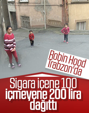 'Robin Hood' Trabzon'da borçları kapattı 