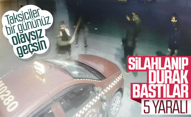 Esenyurt'ta taksiciler birbirine girdi: 5 yaralı