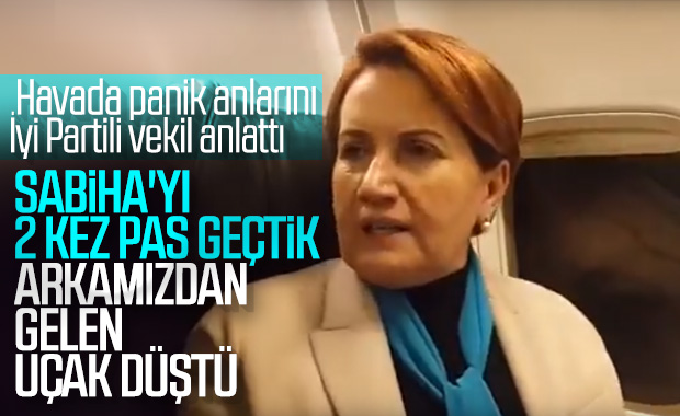 Meral Akşener'i taşıyan uçakta türbülans paniği