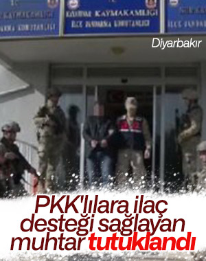 PKK'lı teröristlere ilaç gönderen muhtar yakalandı