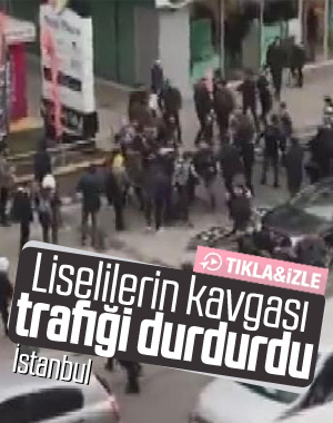 İstanbul'da 50 lise öğrencisi birbirine girdi