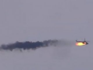 SMO'nun, Esad'ın helikopterini düşürdüğü anın görüntüsü #1