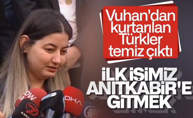 Vuhan'dan getirilen Türkler taburcu edildi