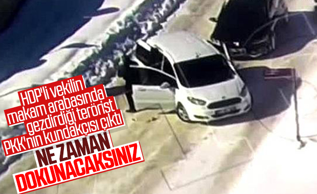 HDP'li vekilin aracından çıkan teröristin sicili kabarık