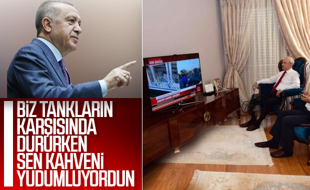 Erdoğan'dan Kılıçdaroğlu'na 15 Temmuz hatırlatması