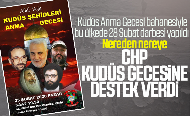 İstanbul'da Kudüs Şehitleri Anma Gecesi düzenlenecek