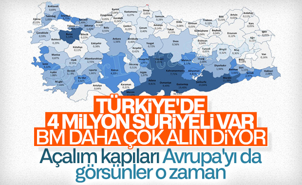 BM: Türkiye daha çok Suriyeli alsın