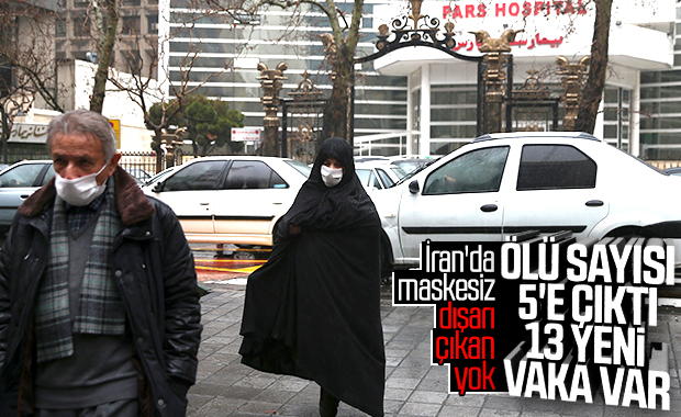 İran'da koronavirüsten ölenlerin sayısı 5'e çıktı