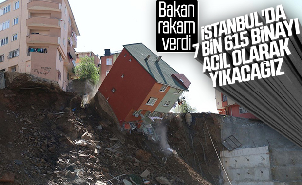 İstanbul'da 7 bin 615 bina acil olarak yıkılacak