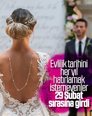 İstanbul'da 155 çift 'evet' demek için 29 Şubat'ı seçti