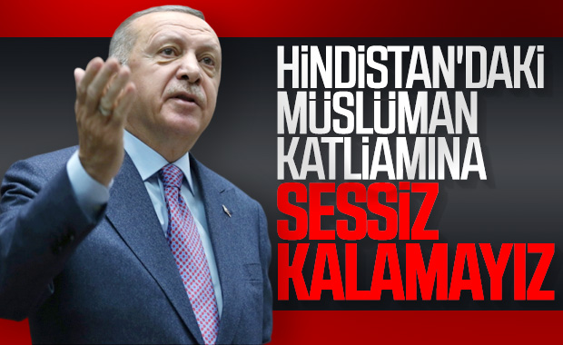 Erdoğan: Hindistan'da katliam cirit atıyor