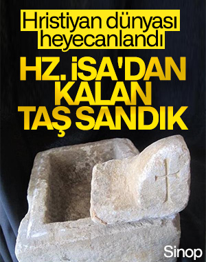 Sinop'ta bulunan taş sandık heyecanlandırdı 