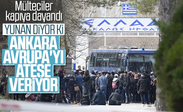 Mülteciler Yunanistan sınırında