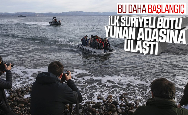 Mülteciler adalara ayak bastı
