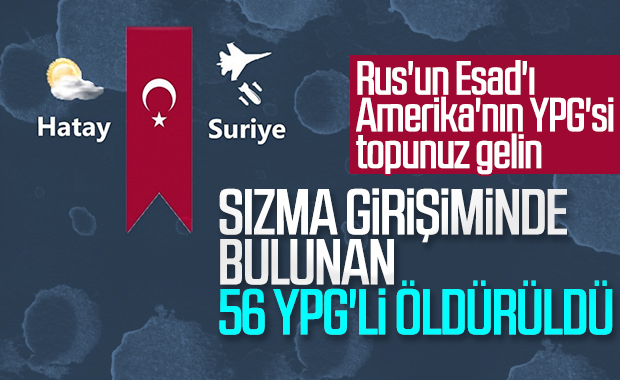 56 PKK/YPG'li terörist etkisiz hale getirildi