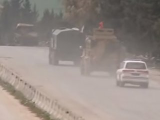 M4 karayolunda Rus-Türk askeri araçları görüldü