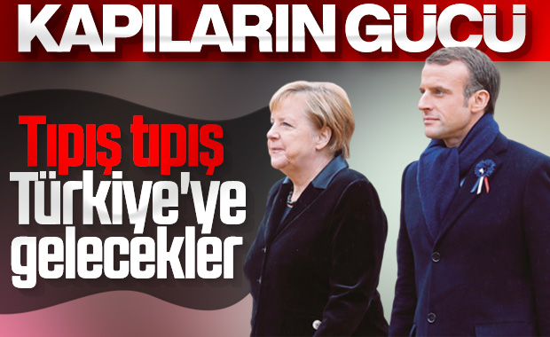 Macron ve Merkel, Türkiye'ye geliyor