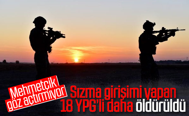 Barış Pınarı bölgesinde 18 terörist öldürüldü