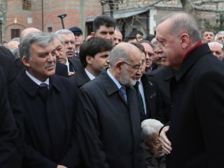 Erdoğan'ın Gül ve Davutoğlu ile karşılaştığı anlar