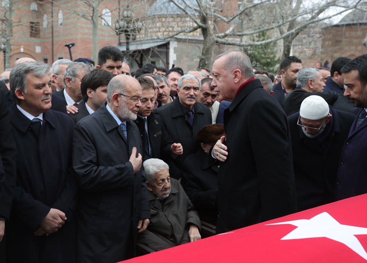 Erdoğan'ın Gül ve Davutoğlu ile karşılaştığı anlar