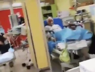 İtalya'dan gelen hastane içi görüntüler