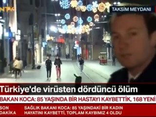 Taksim Meydanı'ndaki gençleri canlı yayında köpek kovaladı