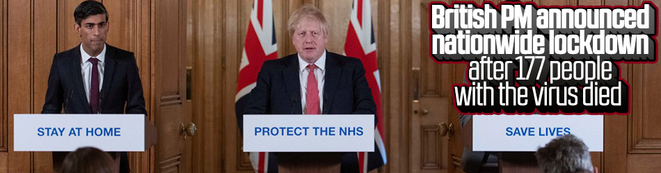 British PM announced nationwide lockdown