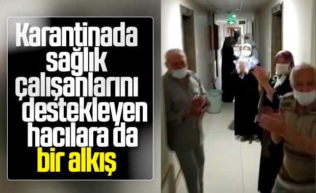 Kayseri'de karantinadaki umrecilerden teşekkür mesajı